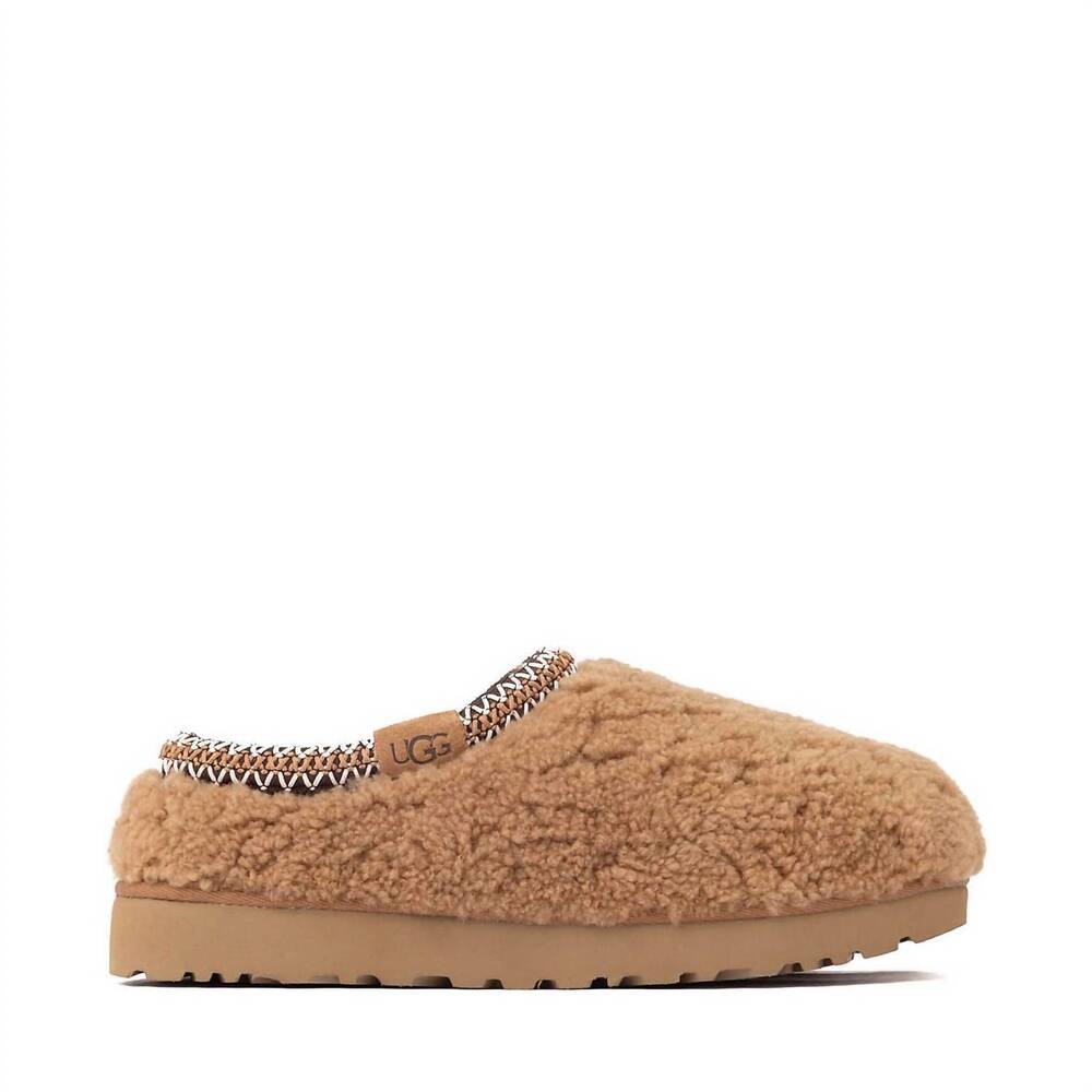 NEW UGG women's tasman maxi curly slipper in brown